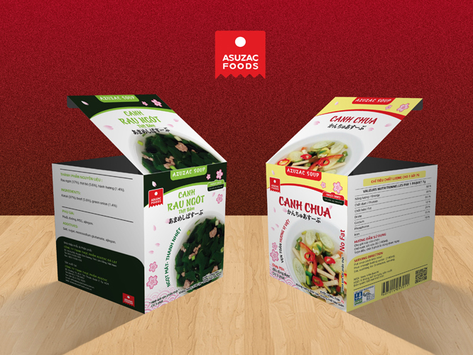 ASUZAC - Thiết kế bao bì sản phẩm mới cho thương hiệu thực phẩm ASUZAC